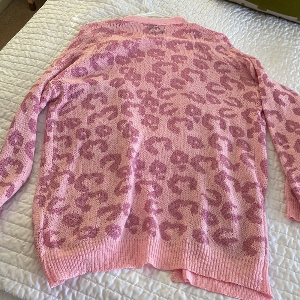 Pink Leopard Cardigan - Picture 4 of 4